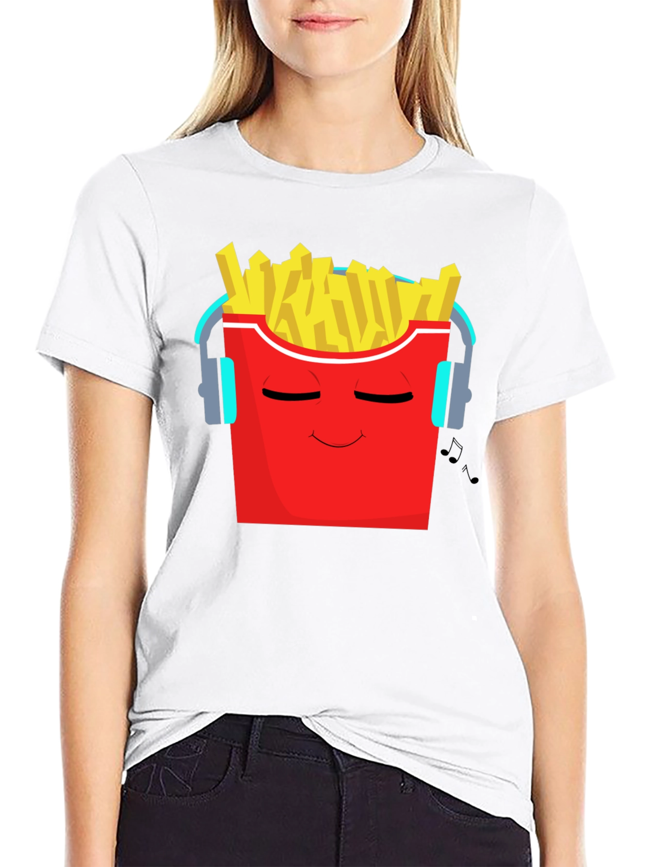Cool Fries Graphic Tee - Music Lover T-Shirt