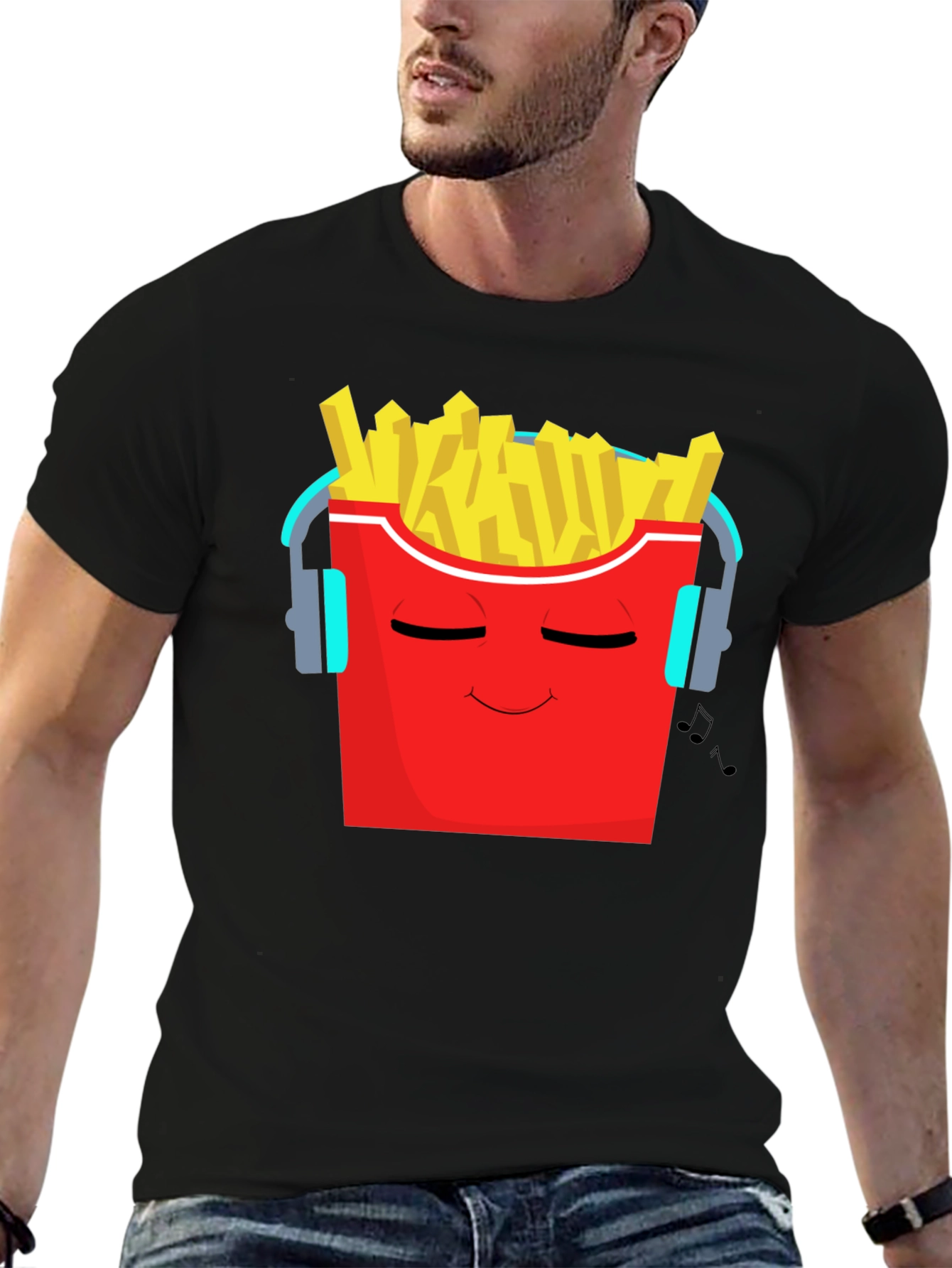Cool Fries Graphic Tee - Music Lover T-Shirt