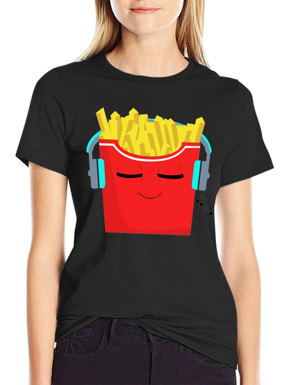 Cool Fries Graphic Tee - Music Lover T-Shirt