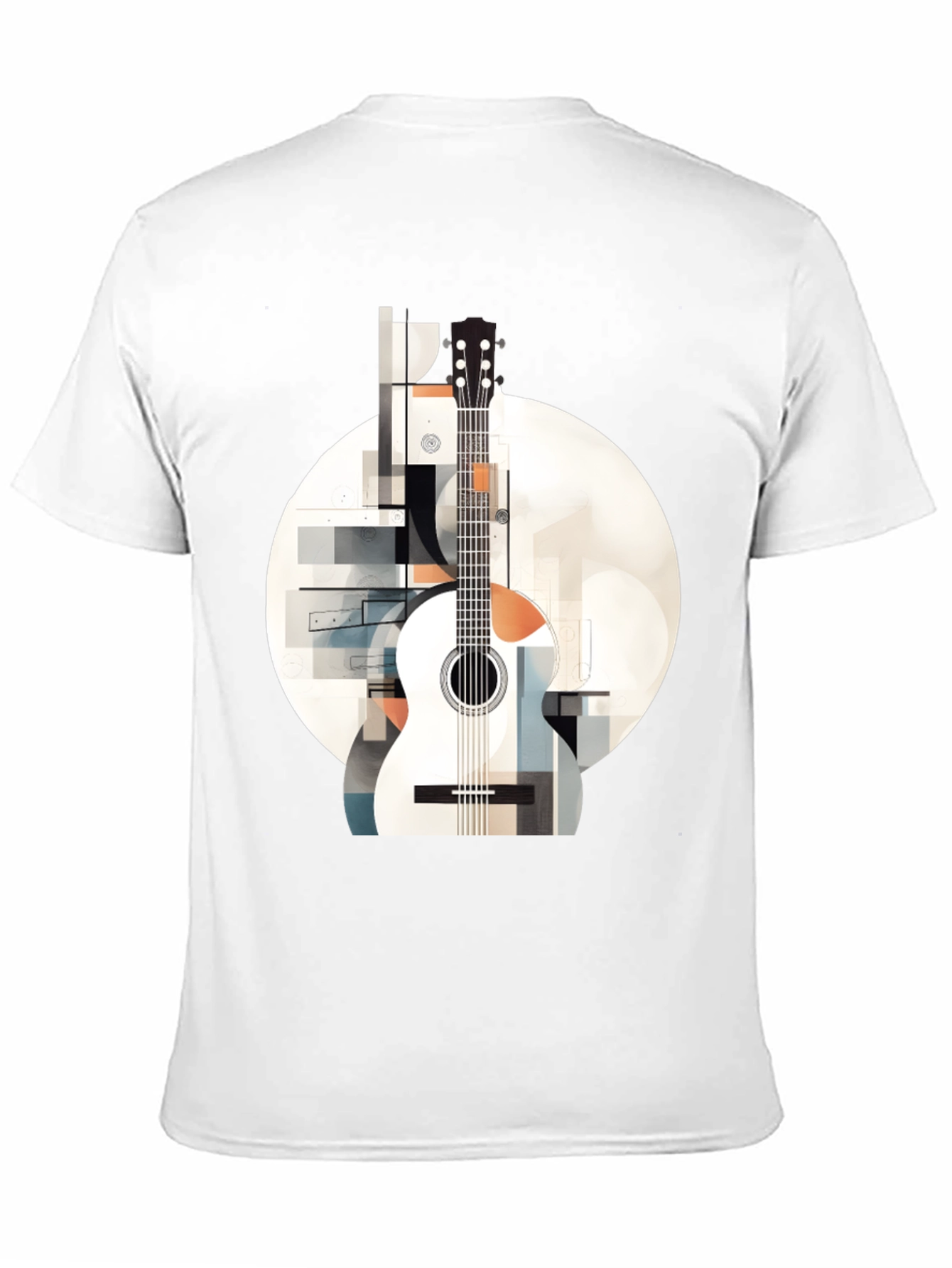 Abstract Guitar Graphic Tee - Modern Music Lovers Shirt
