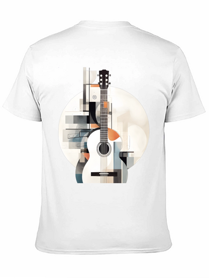 Abstract Guitar Graphic Tee - Modern Music Lovers Shirt