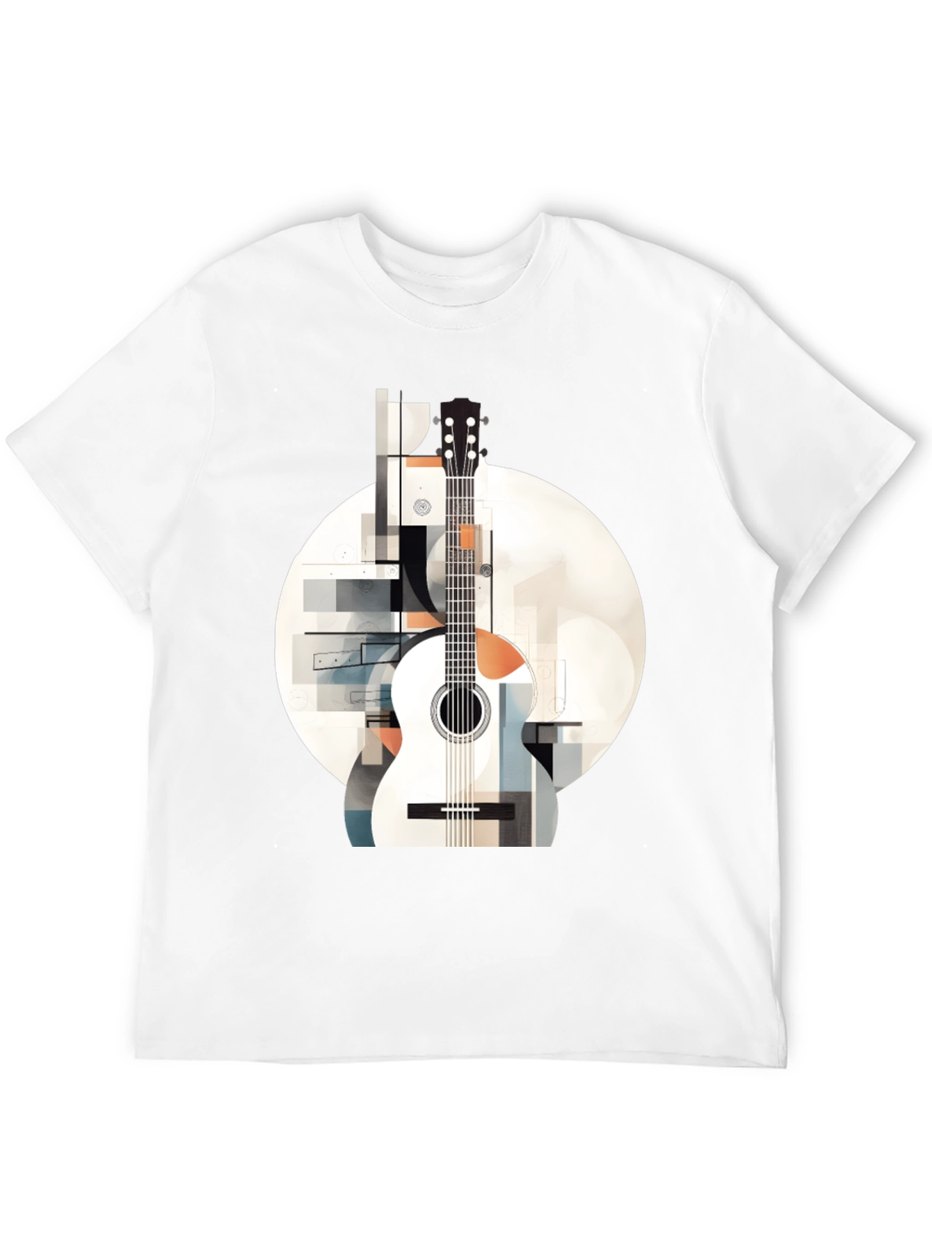 Abstract Guitar Graphic Tee - Modern Music Lovers Shirt
