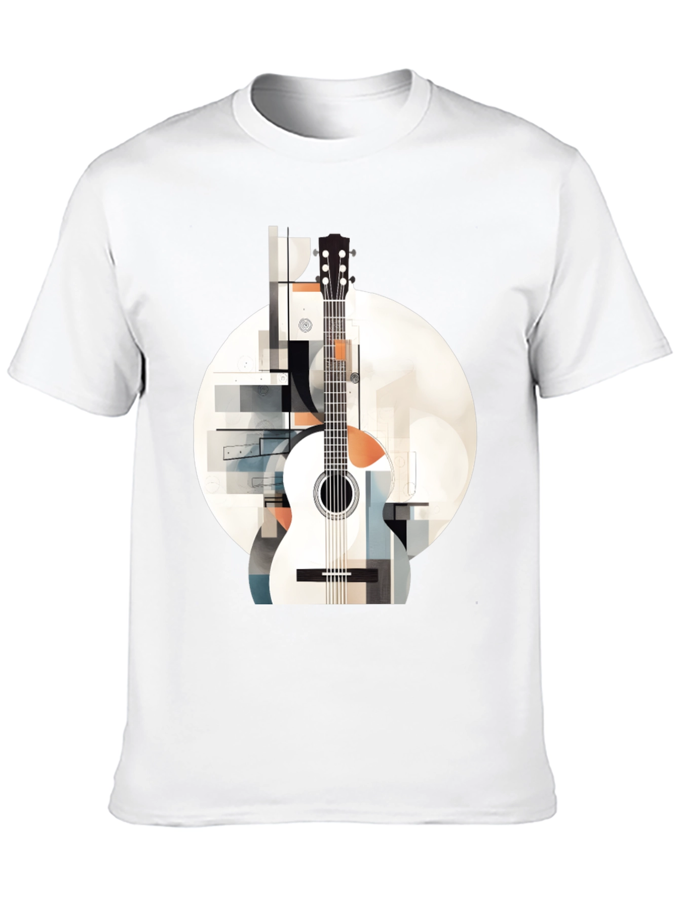 Abstract Guitar Graphic Tee - Modern Music Lovers Shirt