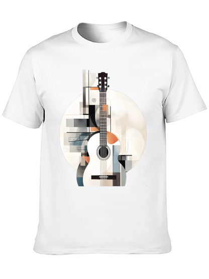 Abstract Guitar Graphic Tee - Modern Music Lovers Shirt