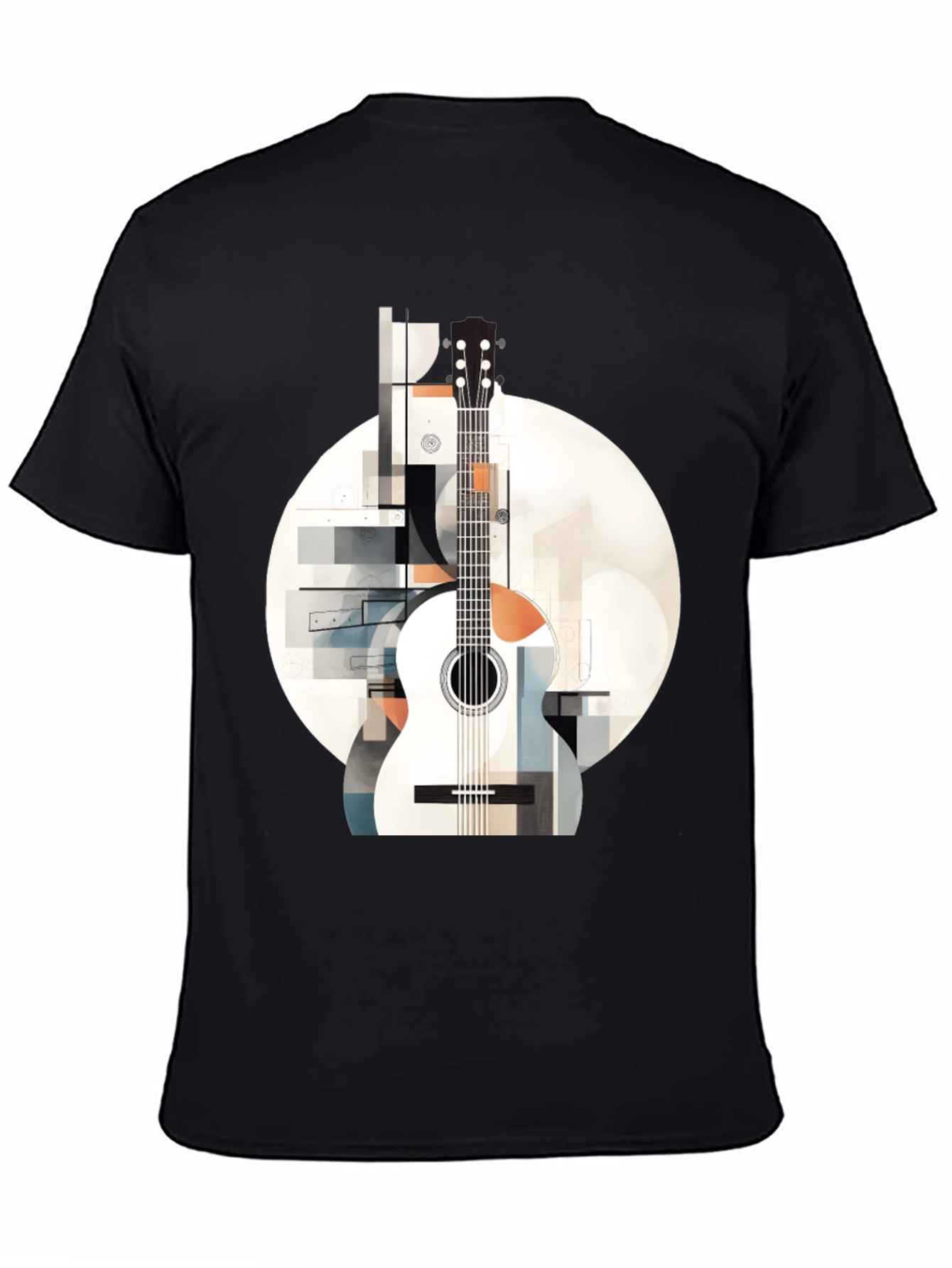 Abstract Guitar Graphic Tee - Modern Music Lovers Shirt
