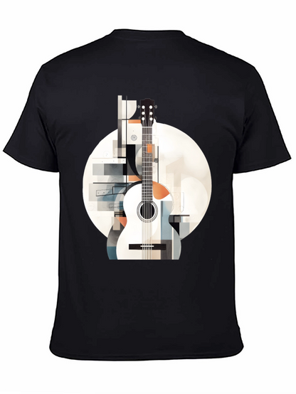 Abstract Guitar Graphic Tee - Modern Music Lovers Shirt