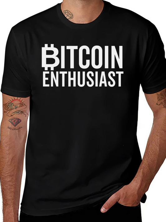 Bitcoin Enthusiast Black T-Shirt