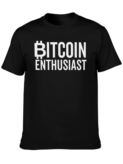 Bitcoin Enthusiast Black T-Shirt