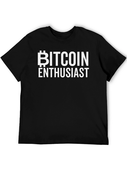 Bitcoin Enthusiast Black T-Shirt