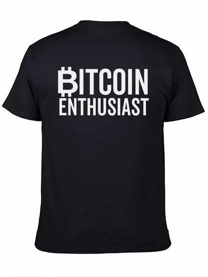 Bitcoin Enthusiast Black T-Shirt
