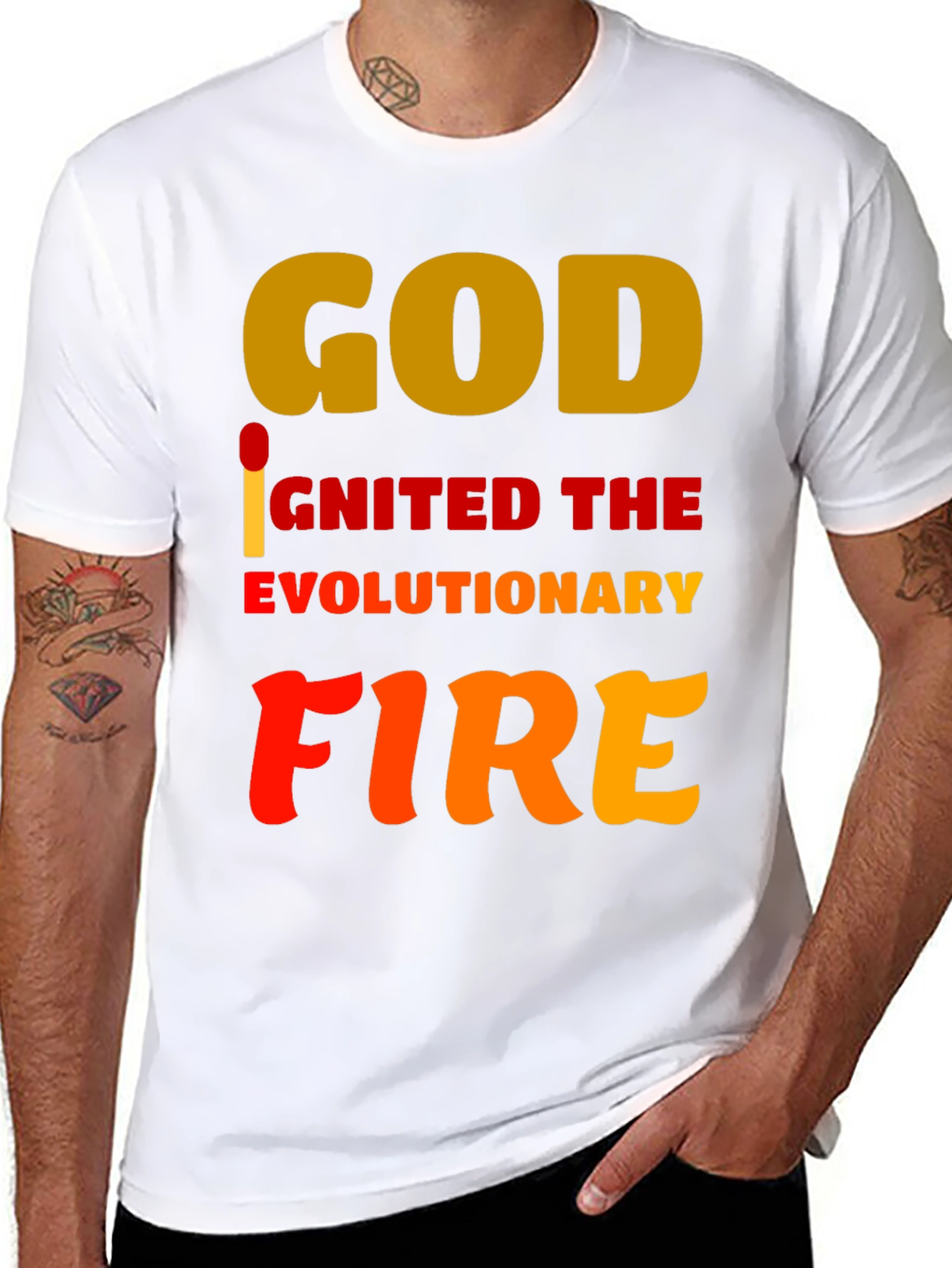 God Ignited the Evolutionary Fire T-Shirt