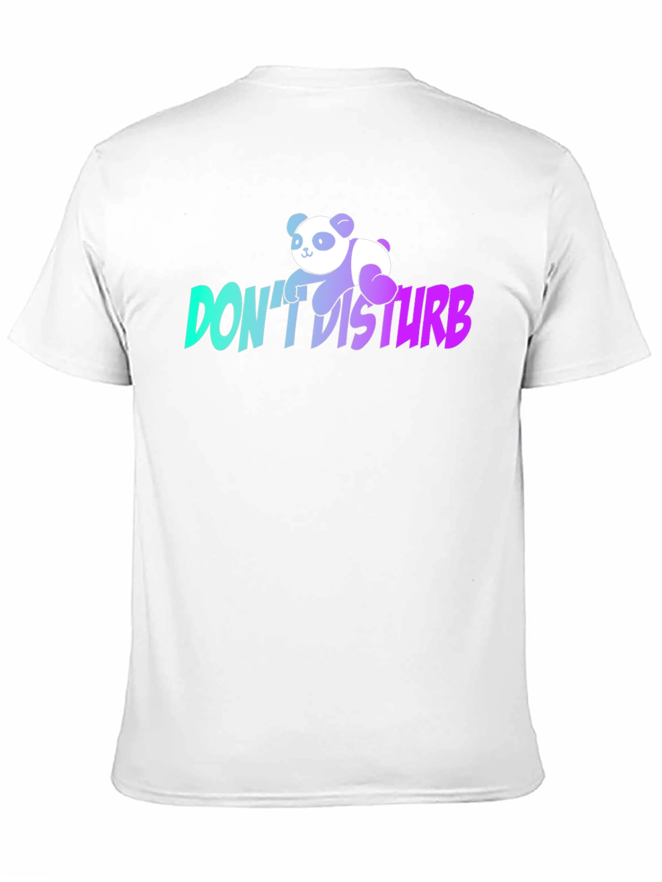 Dont Disturb Panda Graphic T-Shirt - Black