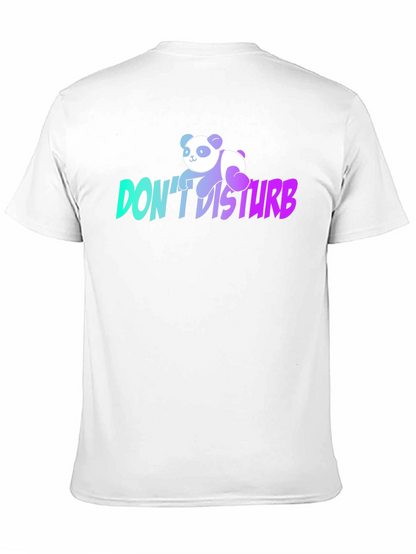 Dont Disturb Panda Graphic T-Shirt - Black