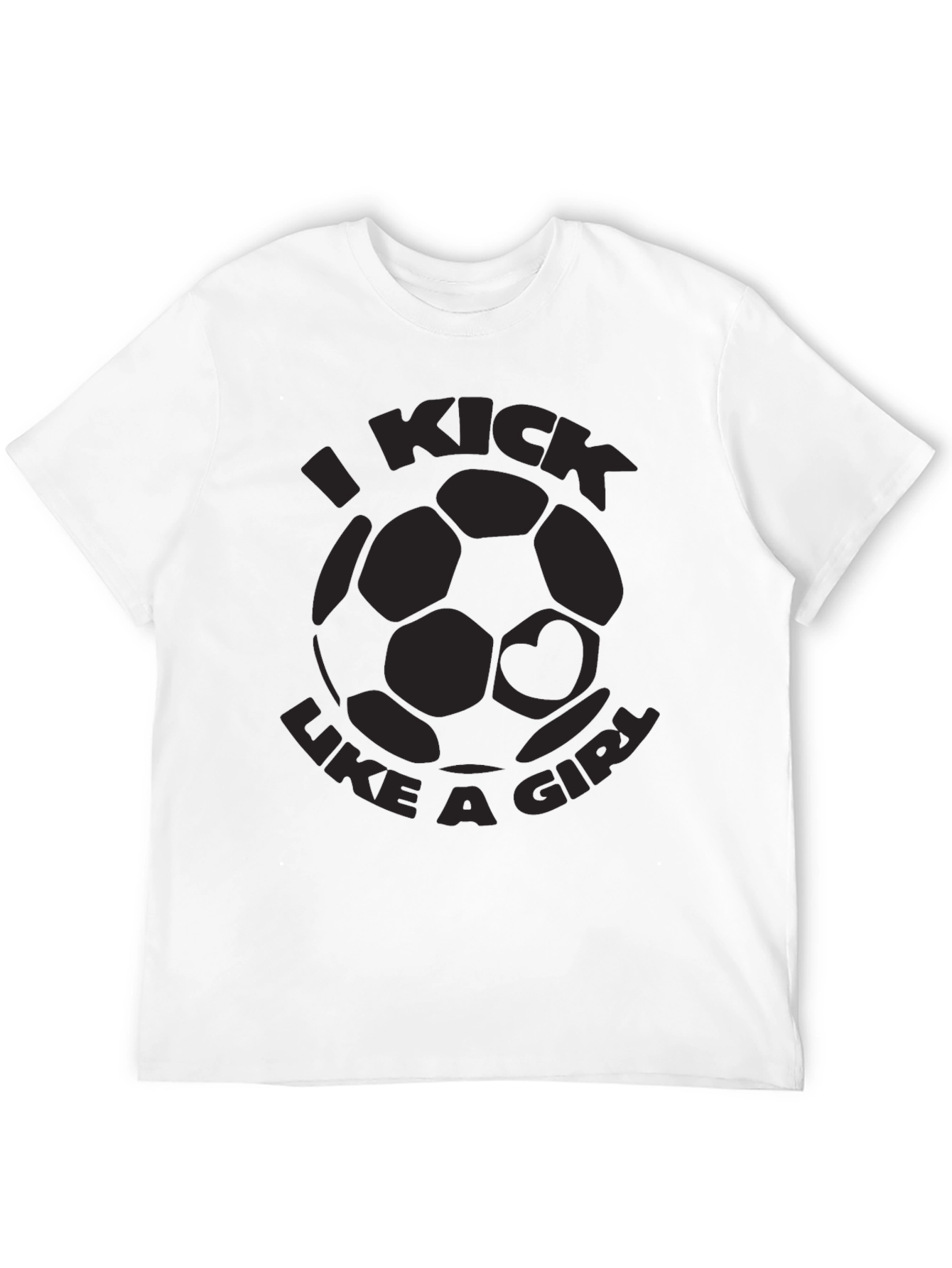I Kick Like A Girl Soccer Graphic Tee