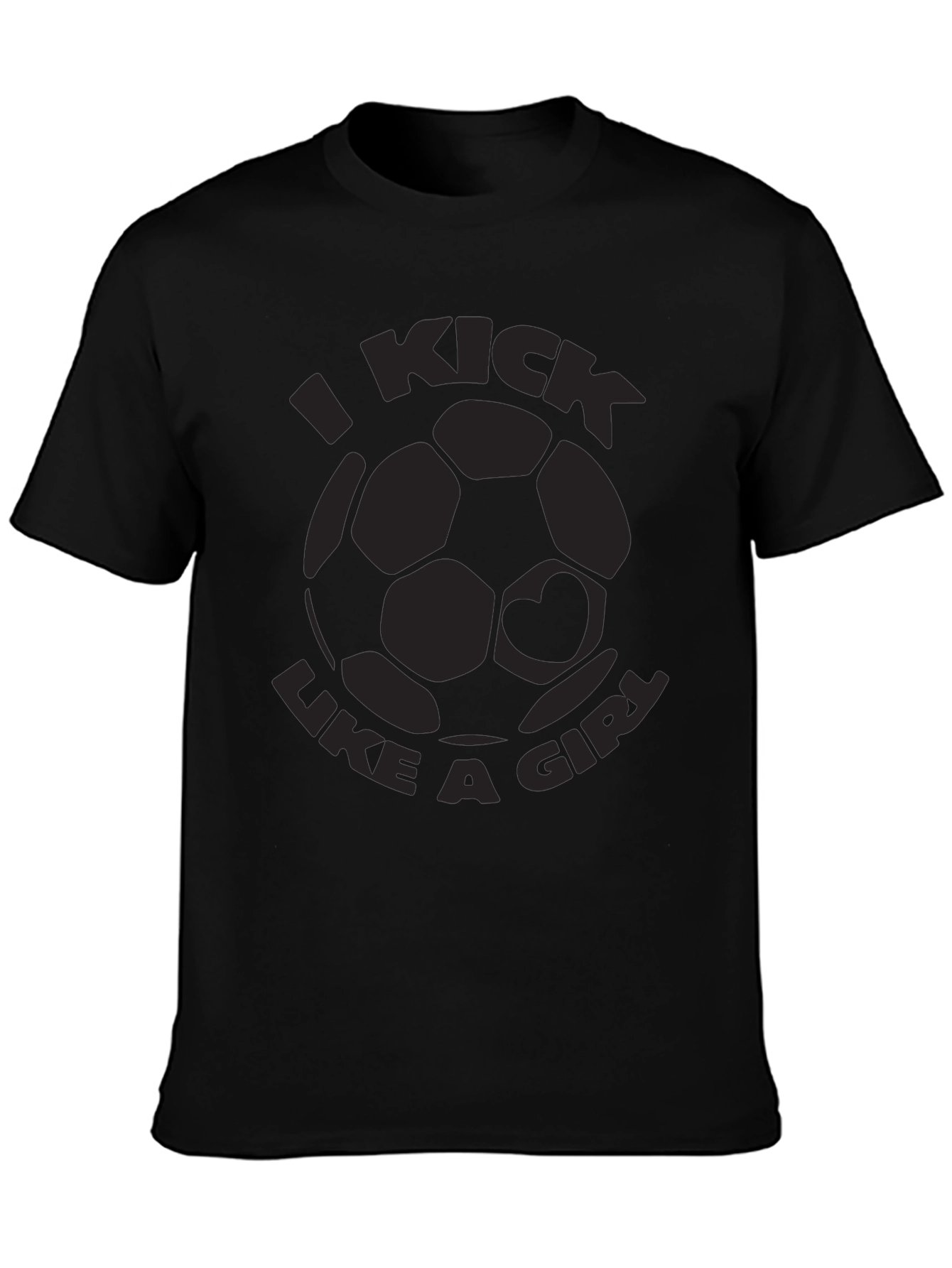 I Kick Like A Girl Soccer Graphic Tee