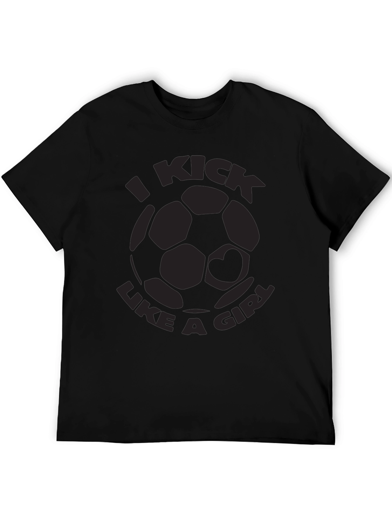 I Kick Like A Girl Soccer Graphic Tee