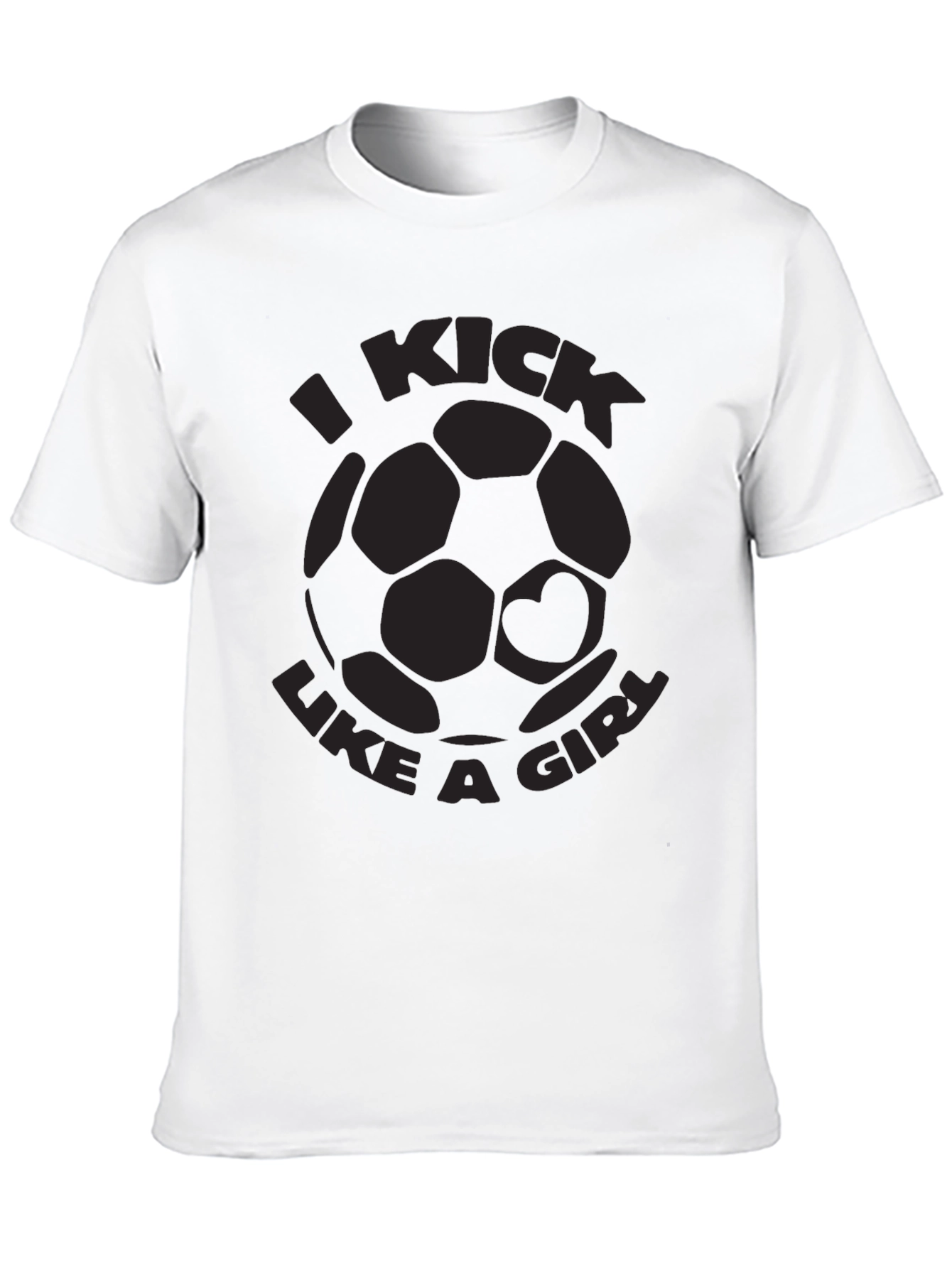 I Kick Like A Girl Soccer Graphic Tee