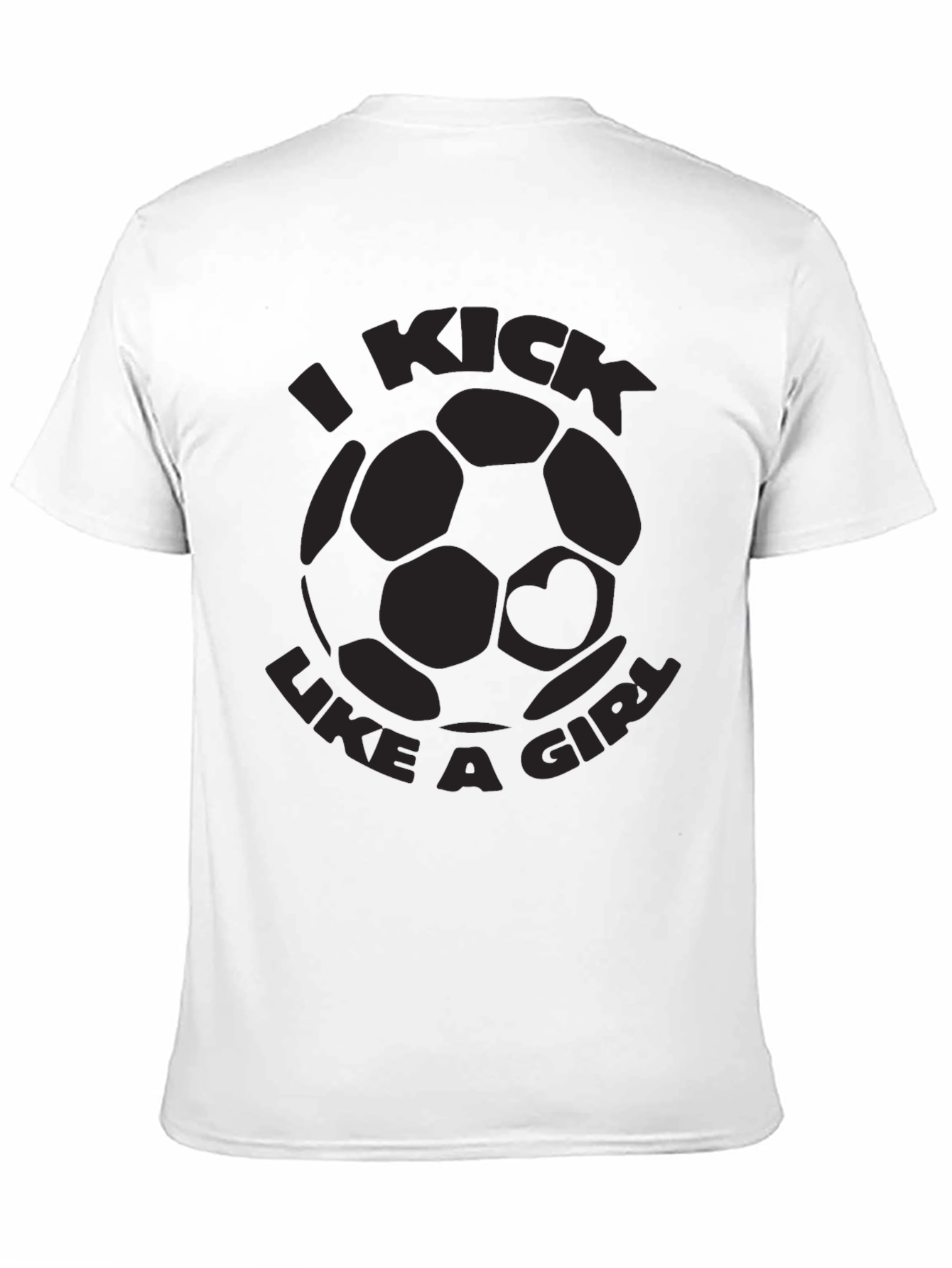 I Kick Like A Girl Soccer Graphic Tee