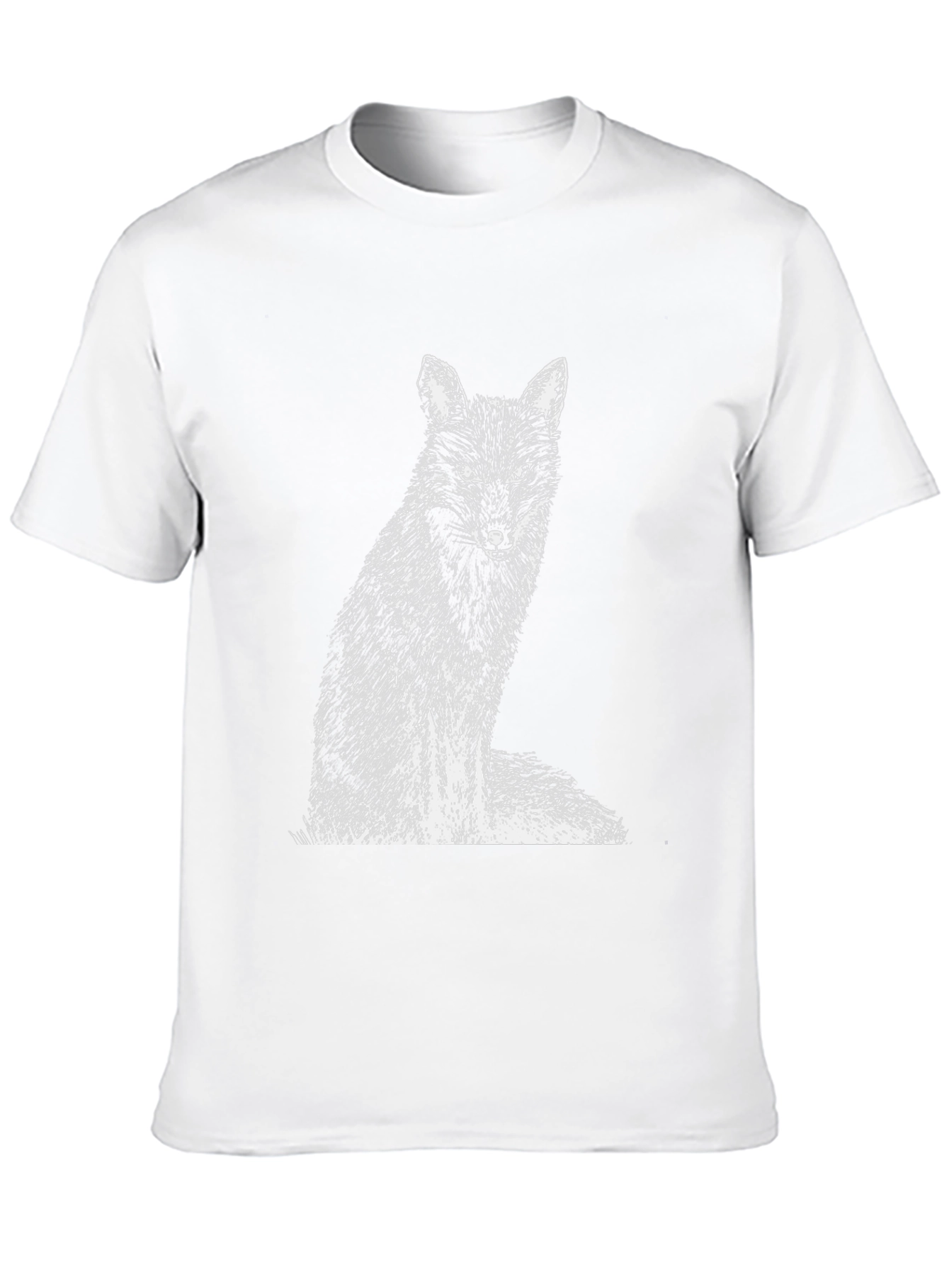Fox Graphic Print Black T-Shirt