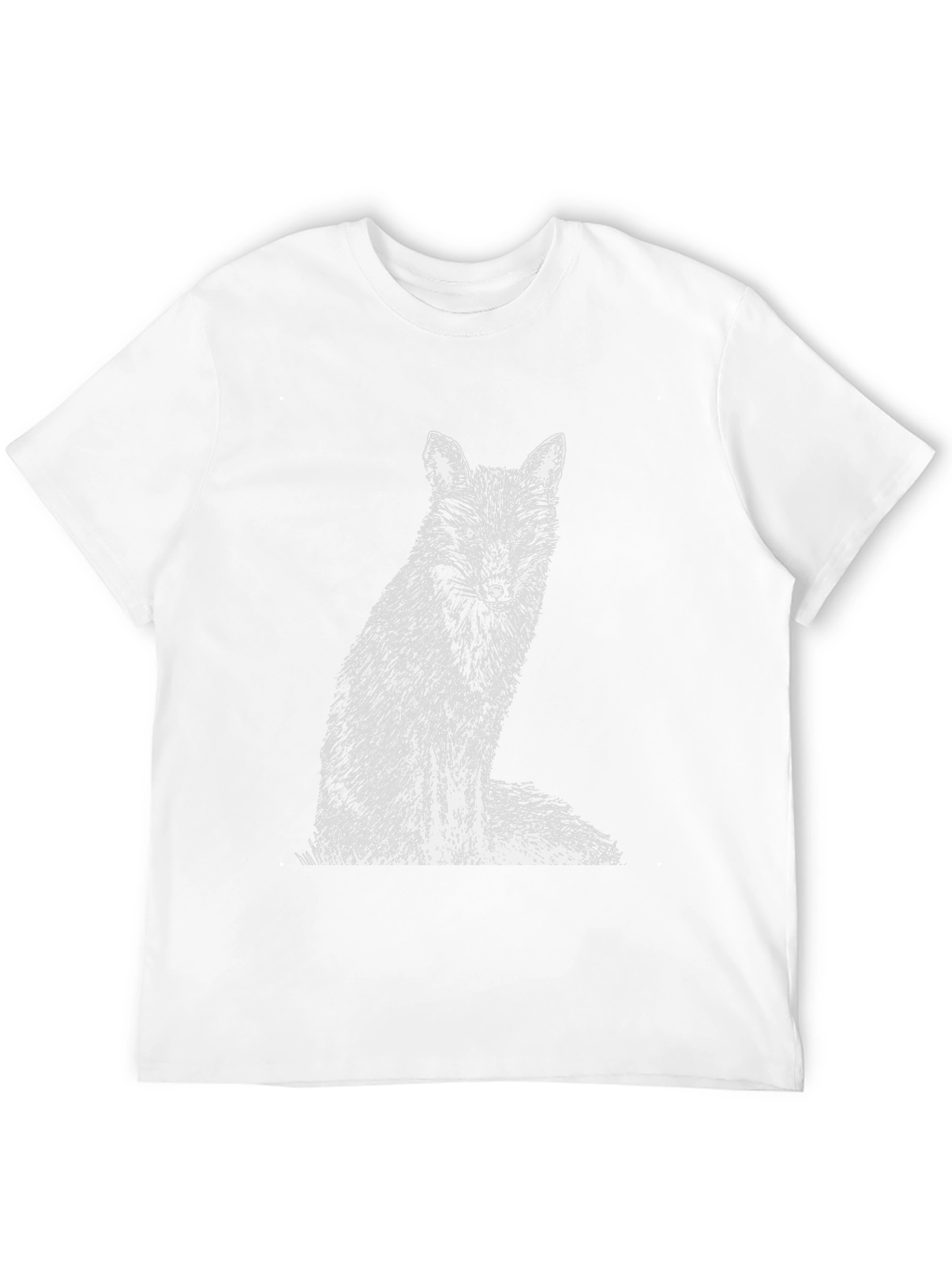 Fox Graphic Print Black T-Shirt
