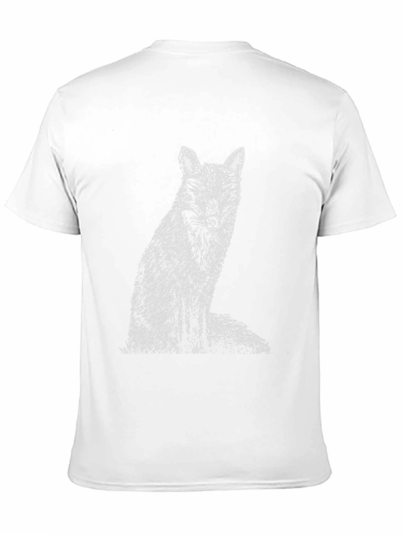 Fox Graphic Print Black T-Shirt