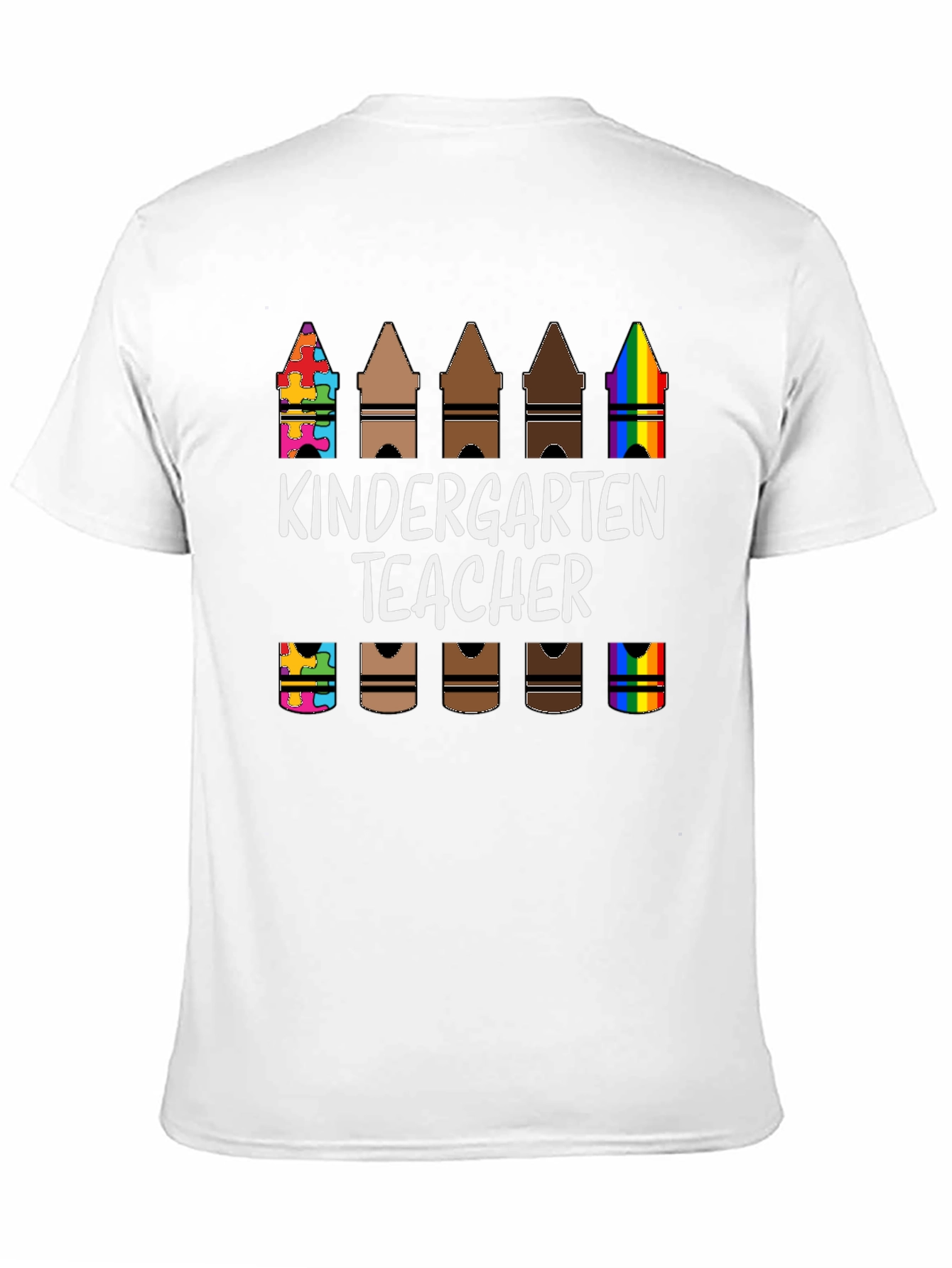 Kindergarten Teacher Crayon T-Shirt