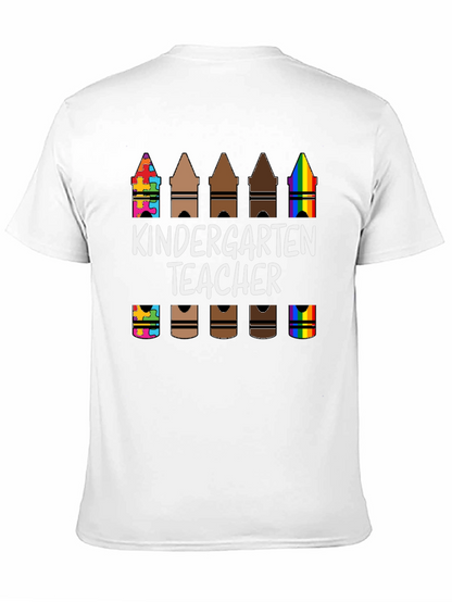 Kindergarten Teacher Crayon T-Shirt