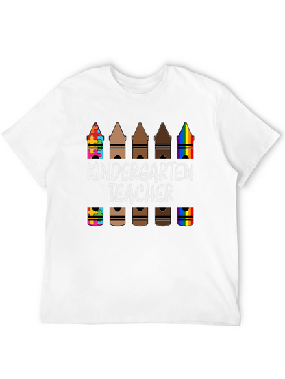 Kindergarten Teacher Crayon T-Shirt