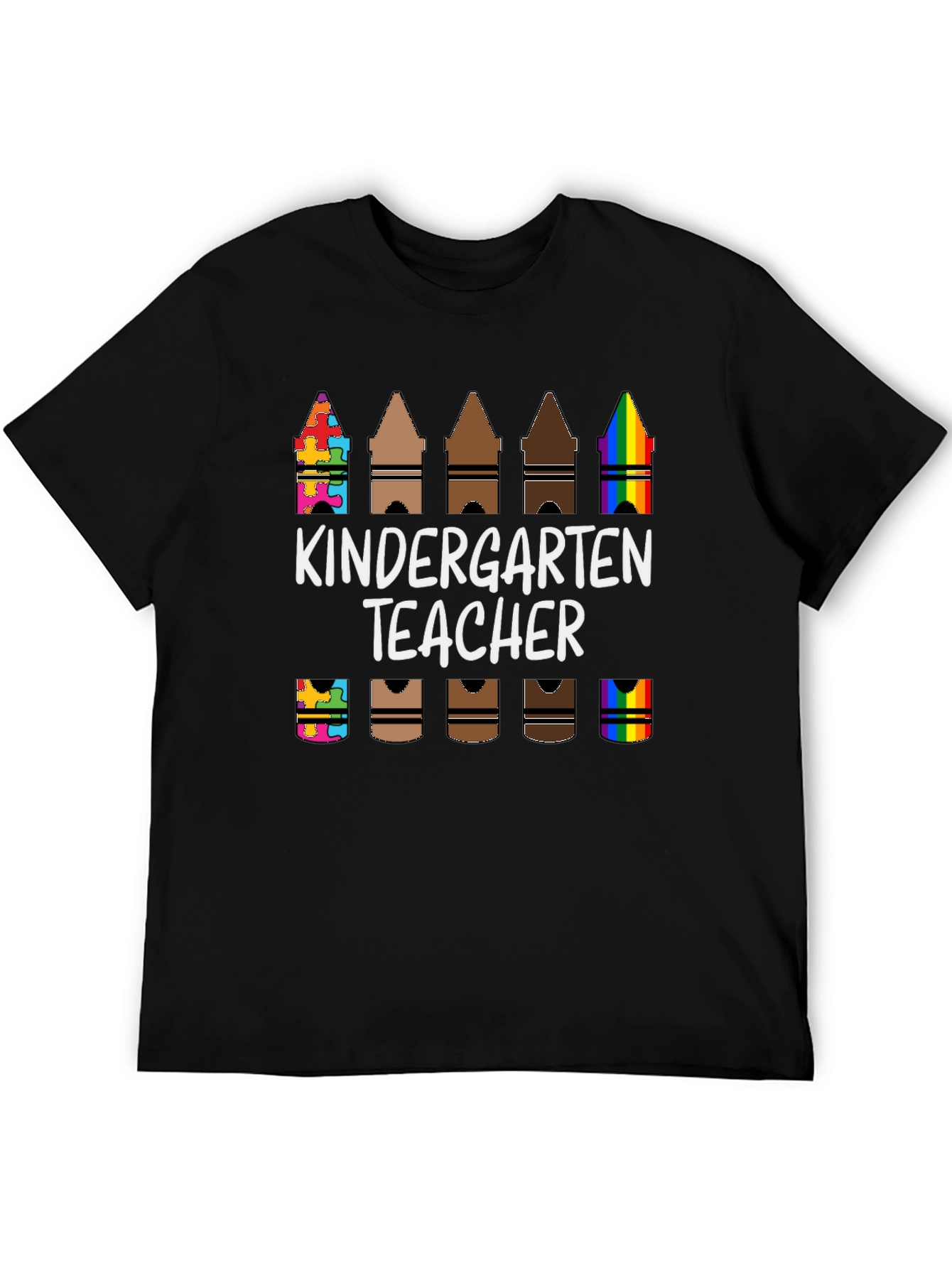 Kindergarten Teacher Crayon T-Shirt