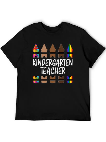 Kindergarten Teacher Crayon T-Shirt
