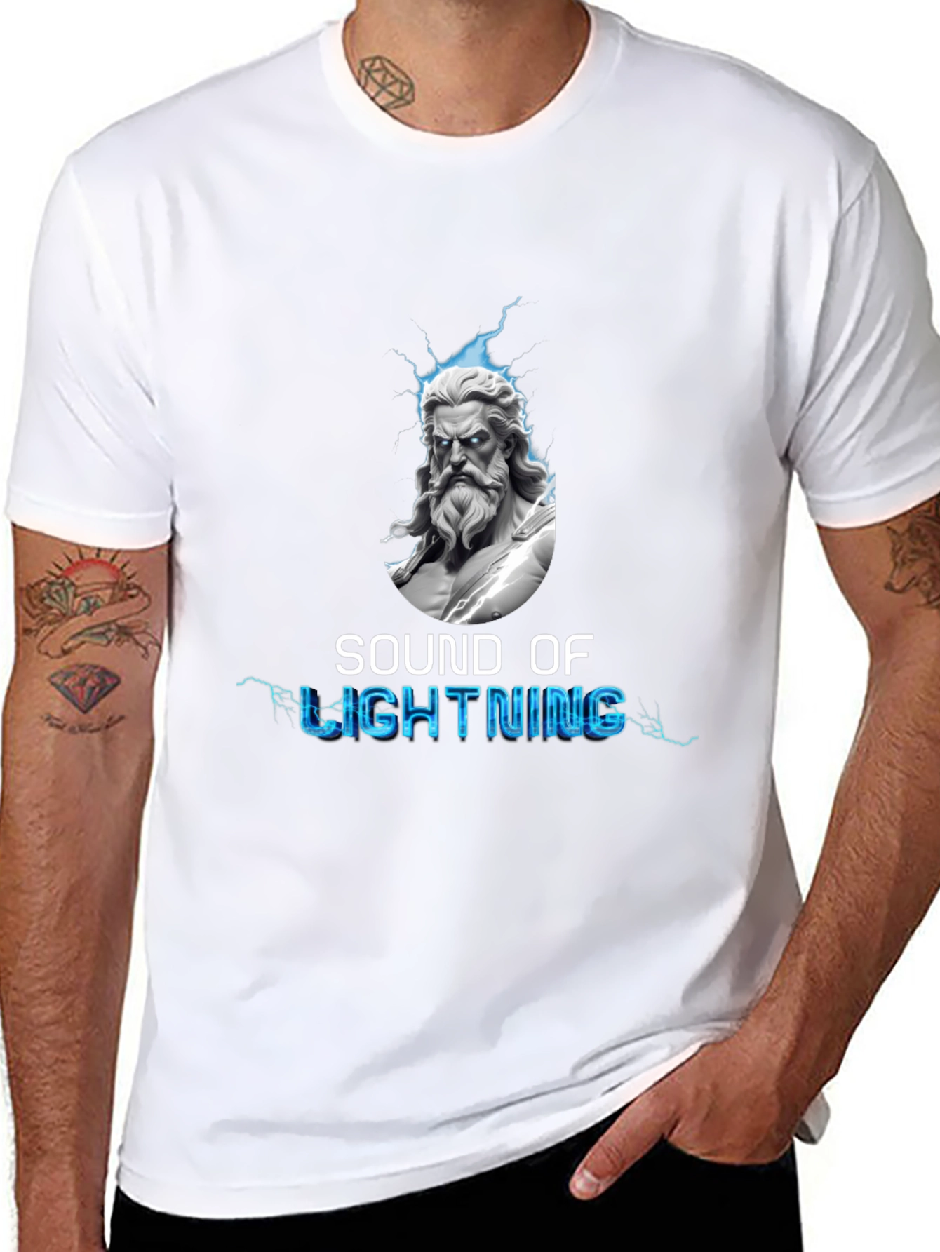 Sound of Lightning Zeus Graphic T-Shirt