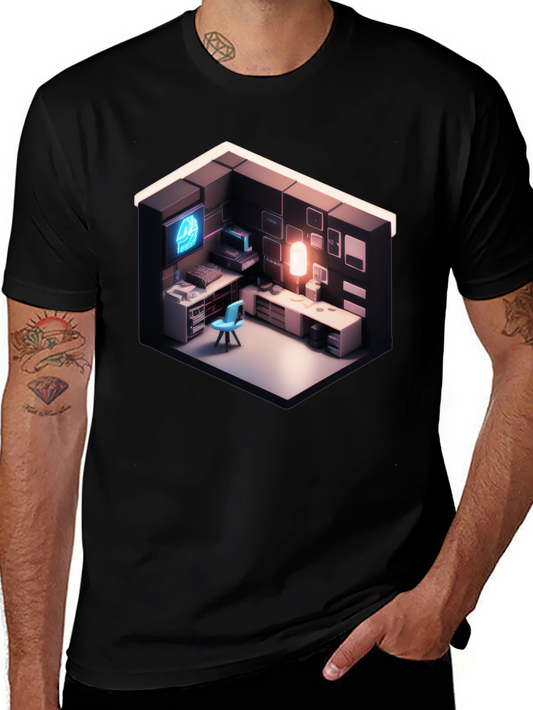 Isometric Gaming Room Tee - Gamers Delight
