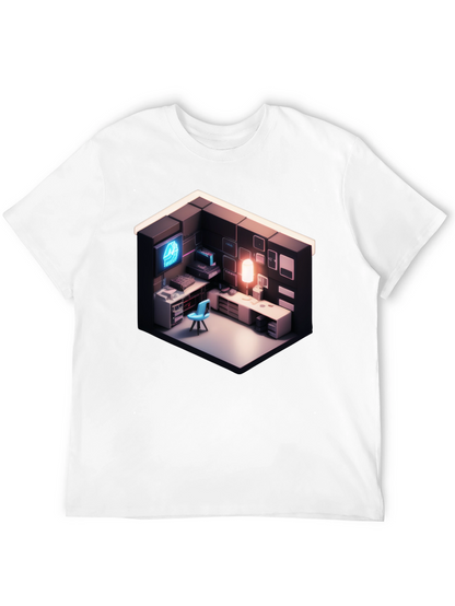 Isometric Gaming Room Tee - Gamers Delight