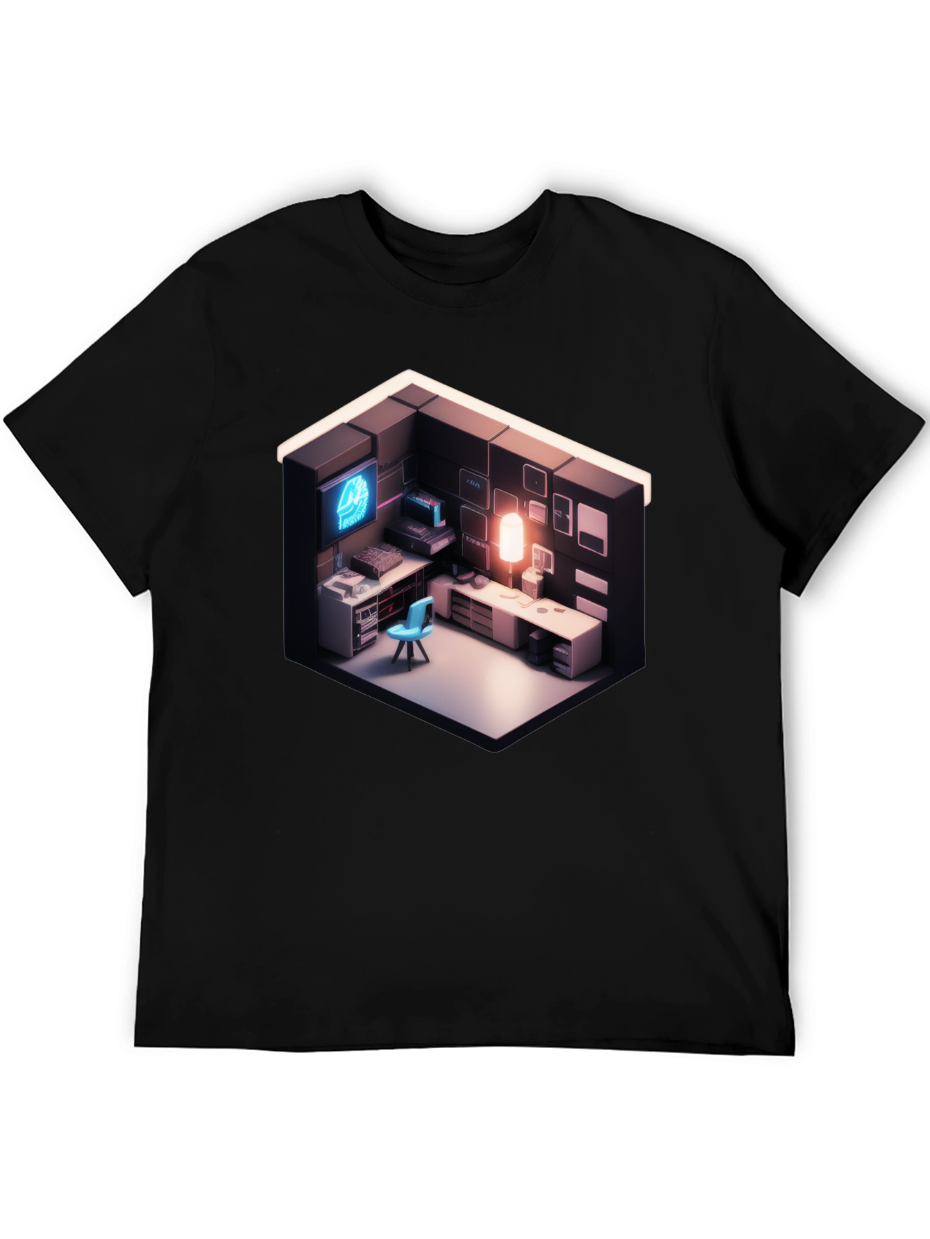 Isometric Gaming Room Tee - Gamers Delight
