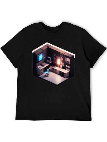 Isometric Gaming Room Tee - Gamers Delight