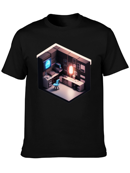 Isometric Gaming Room Tee - Gamers Delight