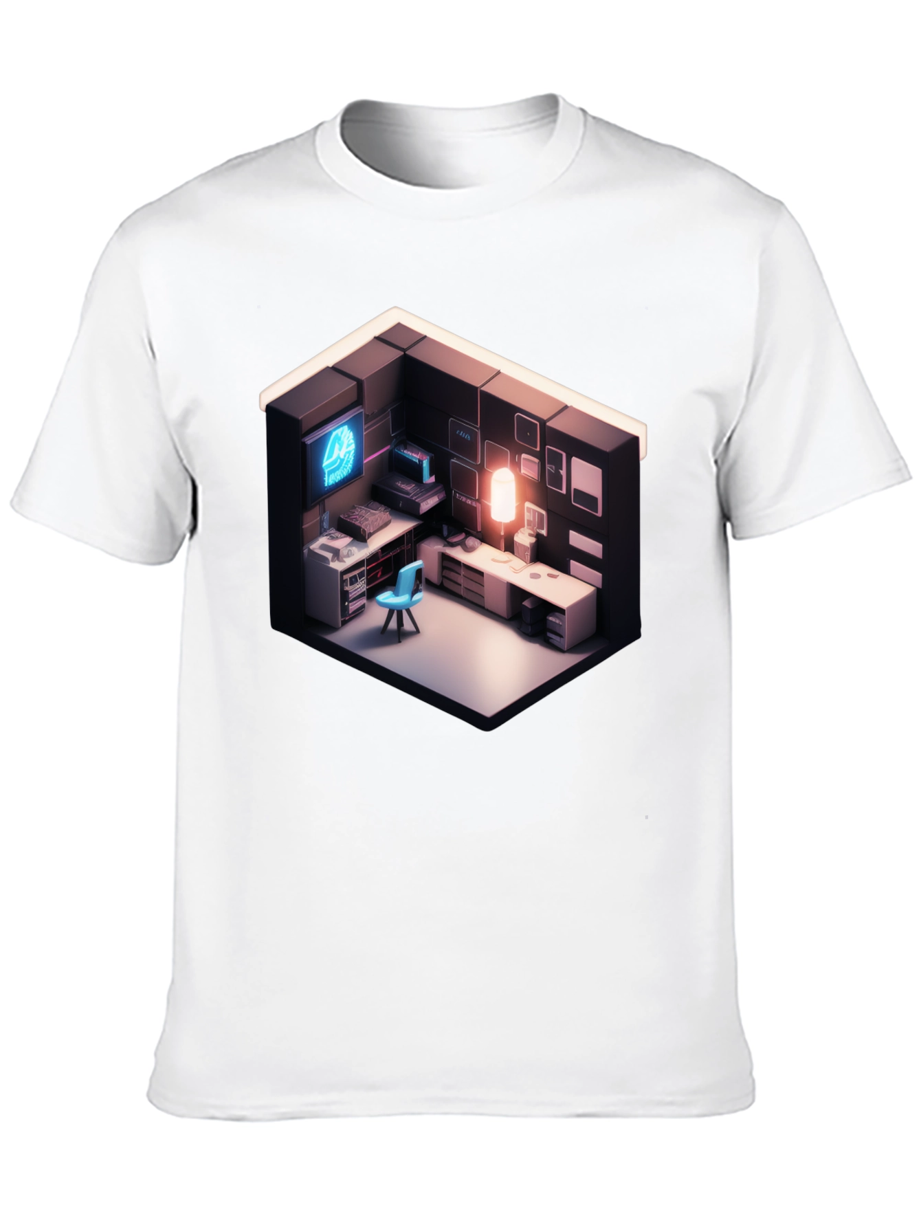 Isometric Gaming Room Tee - Gamers Delight