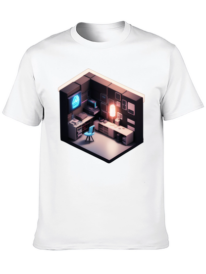 Isometric Gaming Room Tee - Gamers Delight