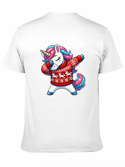 Dabbing Unicorn Christmas T-Shirt