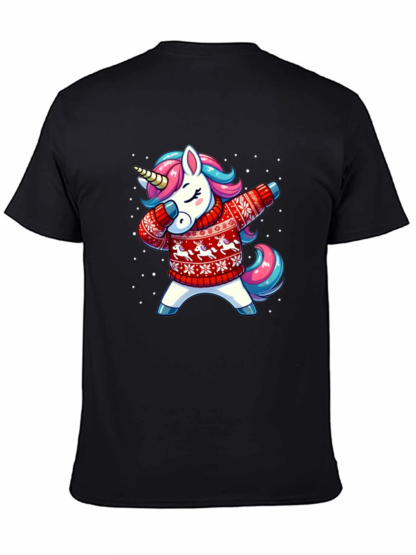Dabbing Unicorn Christmas T-Shirt