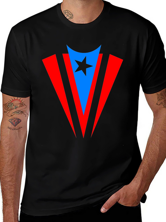 Puerto Rico Flag Inspired Star T-Shirt