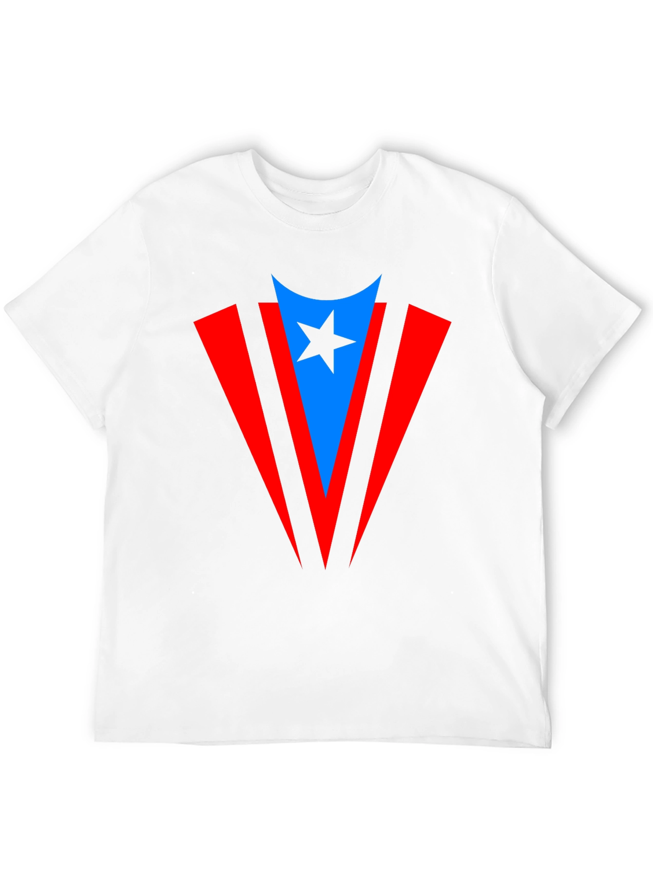 Puerto Rico Flag Inspired Star T-Shirt