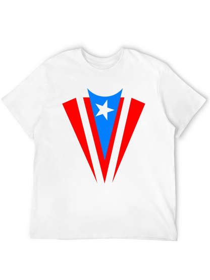 Puerto Rico Flag Inspired Star T-Shirt