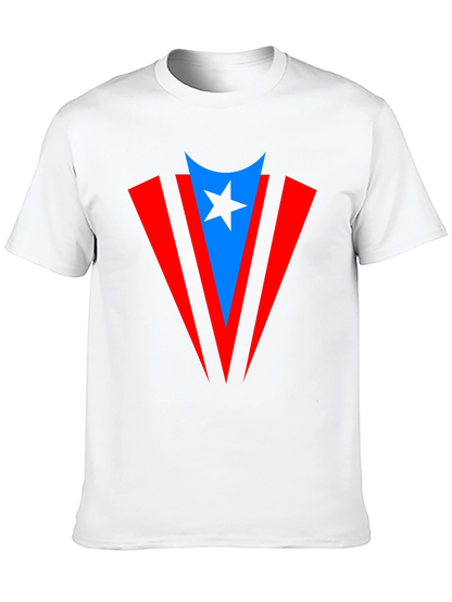 Puerto Rico Flag Inspired Star T-Shirt