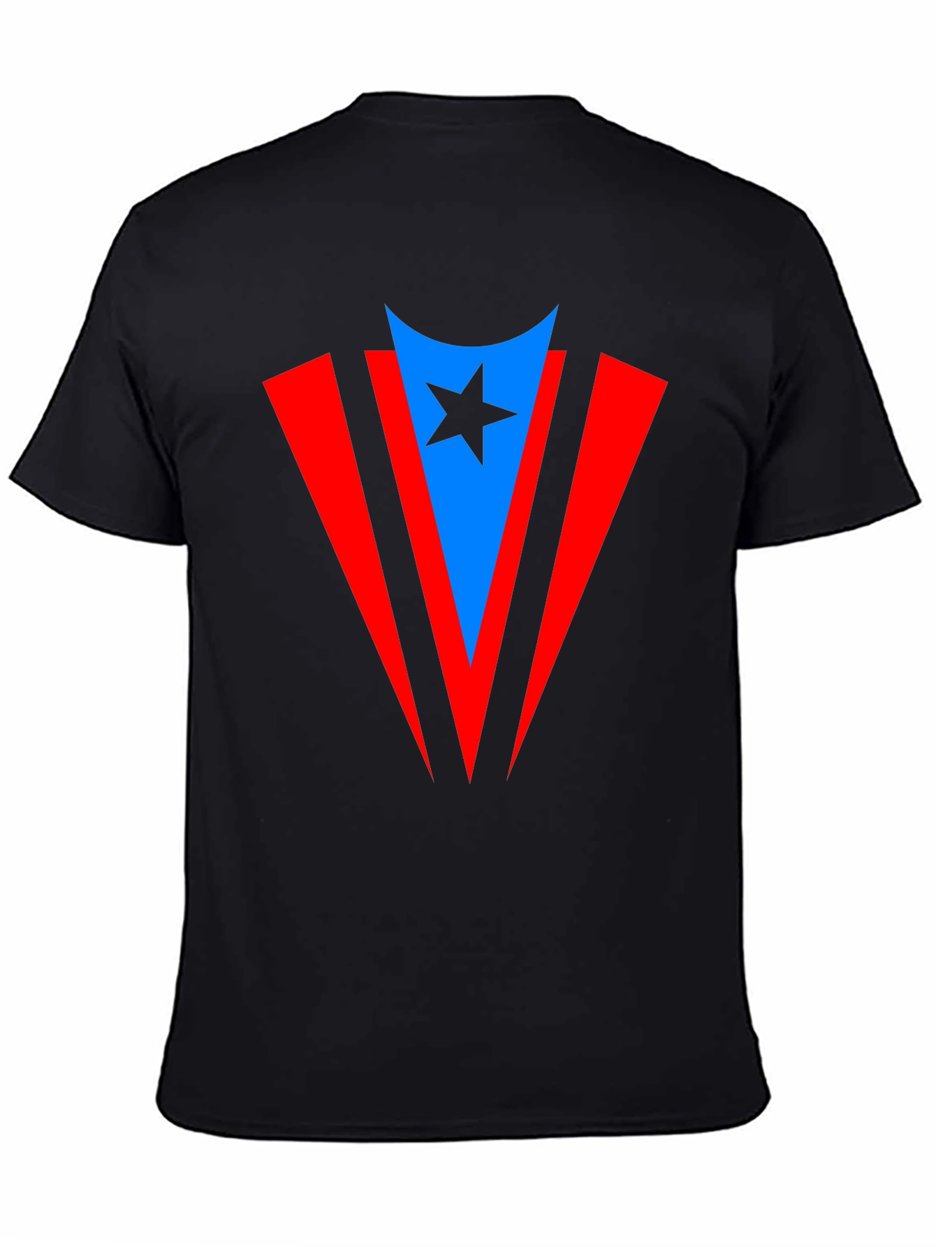 Puerto Rico Flag Inspired Star T-Shirt