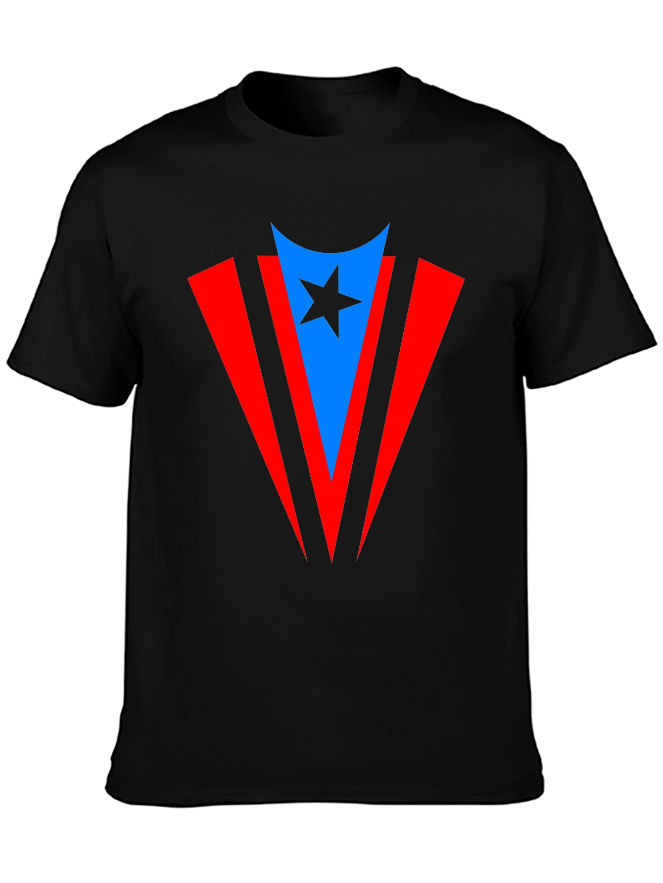 Puerto Rico Flag Inspired Star T-Shirt