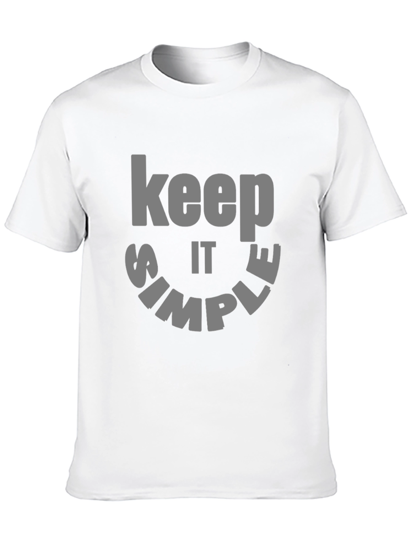 Keep it Simple Graphic Tee - Black Cotton