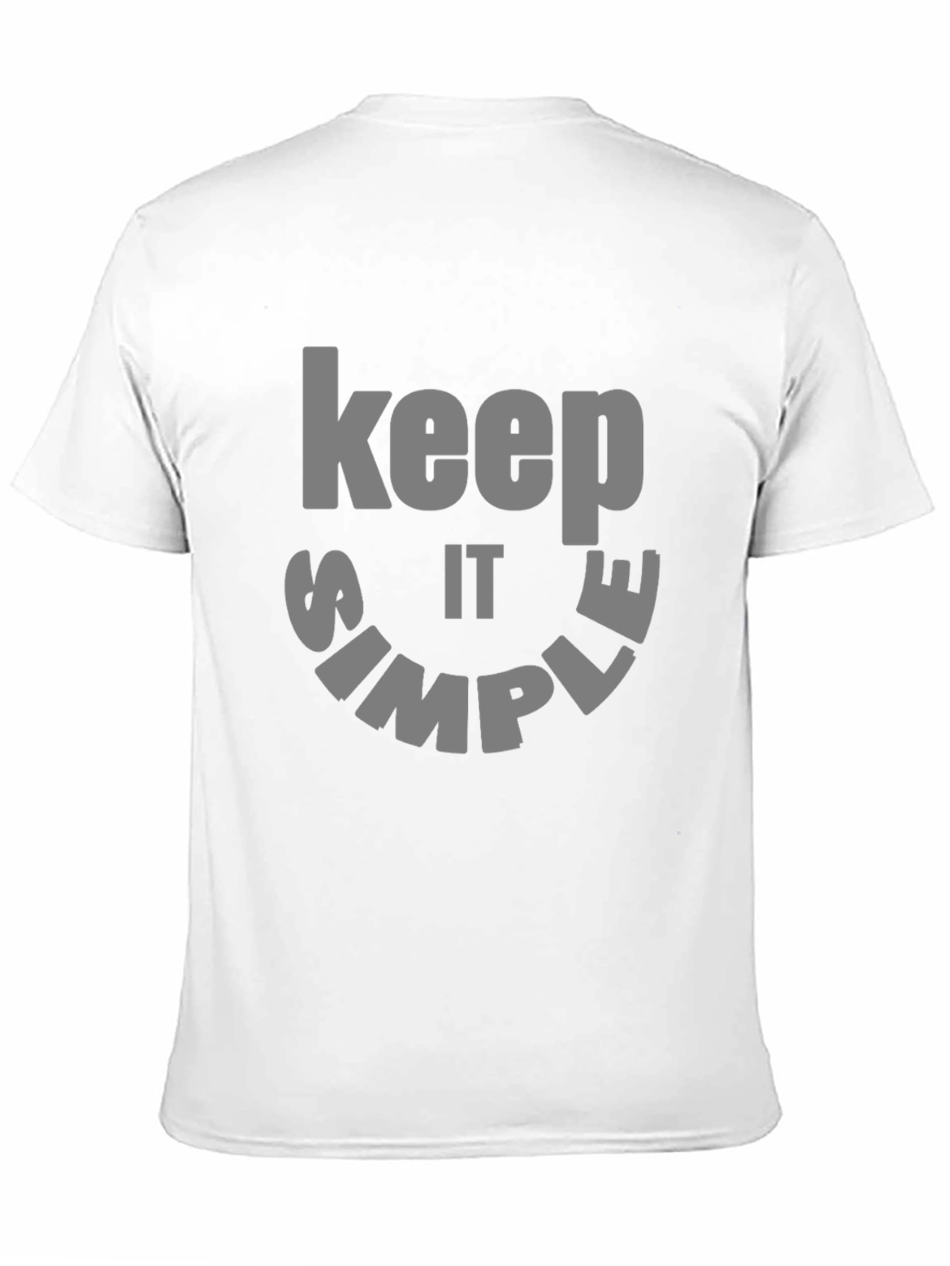 Keep it Simple Graphic Tee - Black Cotton