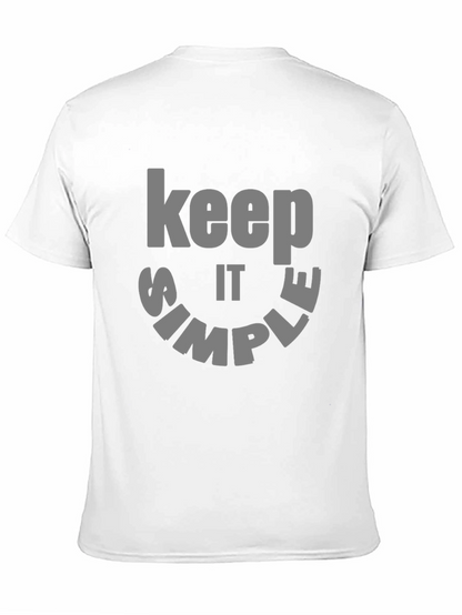 Keep it Simple Graphic Tee - Black Cotton