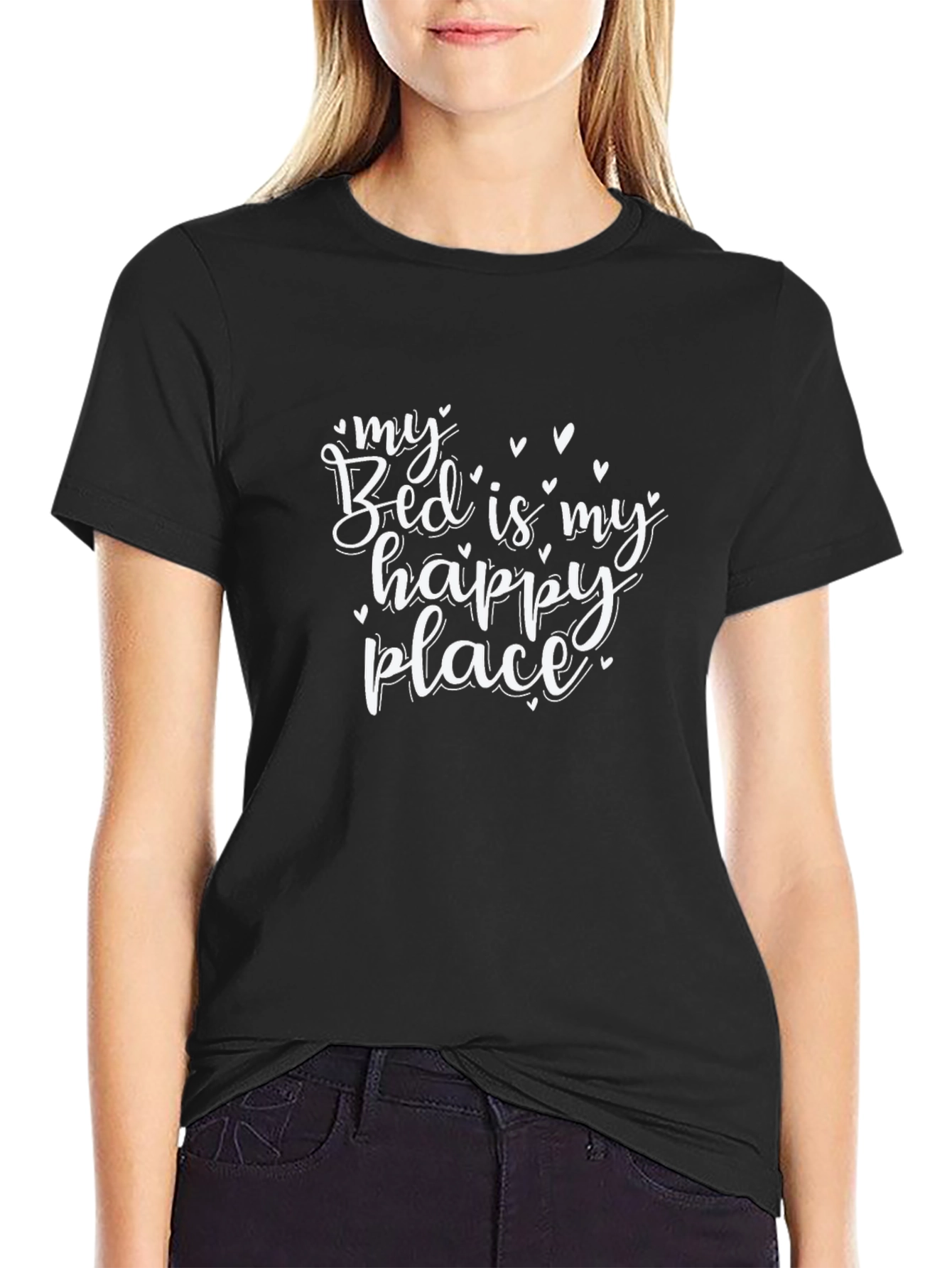 My Bed is My Happy Place Graphic T-Shirt